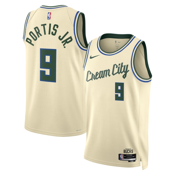 Milwaukee Bucks Trikot Bobby Portis JR Nike 2025-26 City Edition Weiß Swingman - Herren Milwaukee Bucks Trikot Bobby Portis JR Nike 2025-26 City Edition Weiß Swingman - Herren